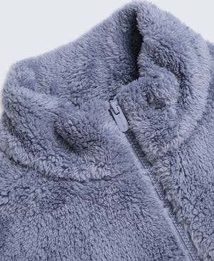 Teddy Womens Full Zip Fleece - Light Purple