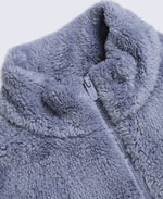 Teddy Womens Full Zip Fleece - Light Purple