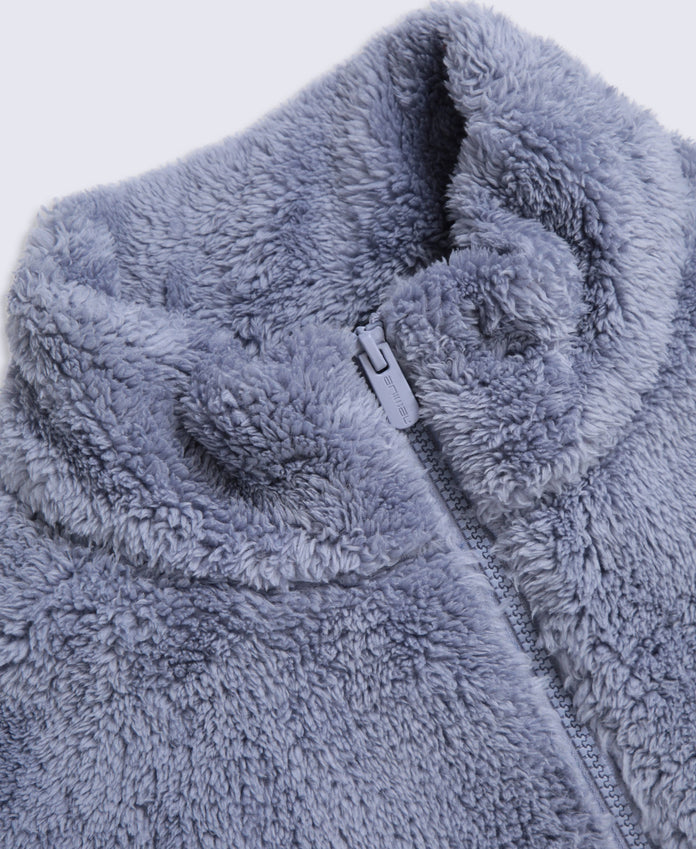 Teddy Womens Full Zip Fleece - Light Purple