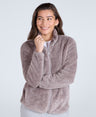 Teddy Womens Full Zip Fleece - Taupe