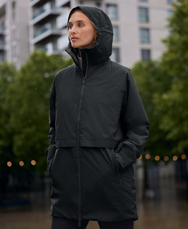 Jackie Waterproof Womens Padded Jacket - Black