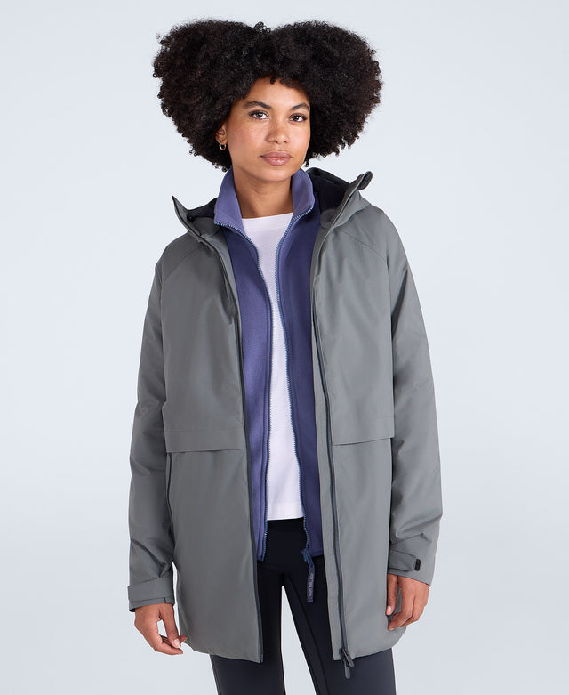 Jackie Waterproof Womens Padded Jacket - Dark Khaki