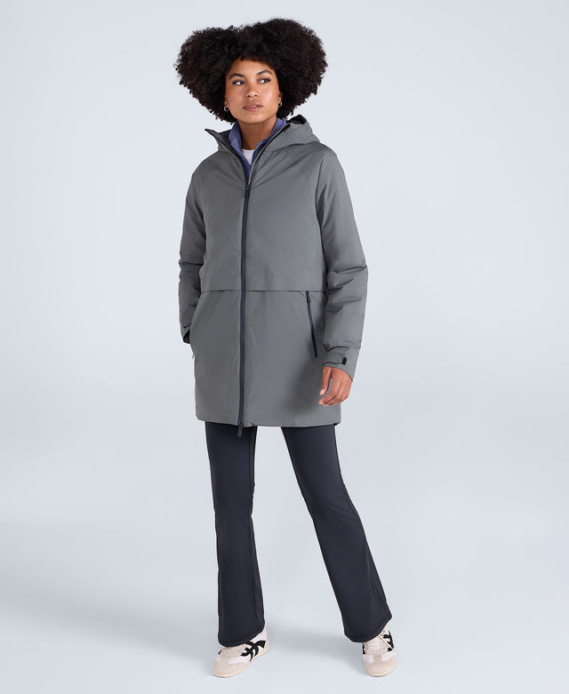 Jackie Waterproof Womens Padded Jacket - Dark Khaki