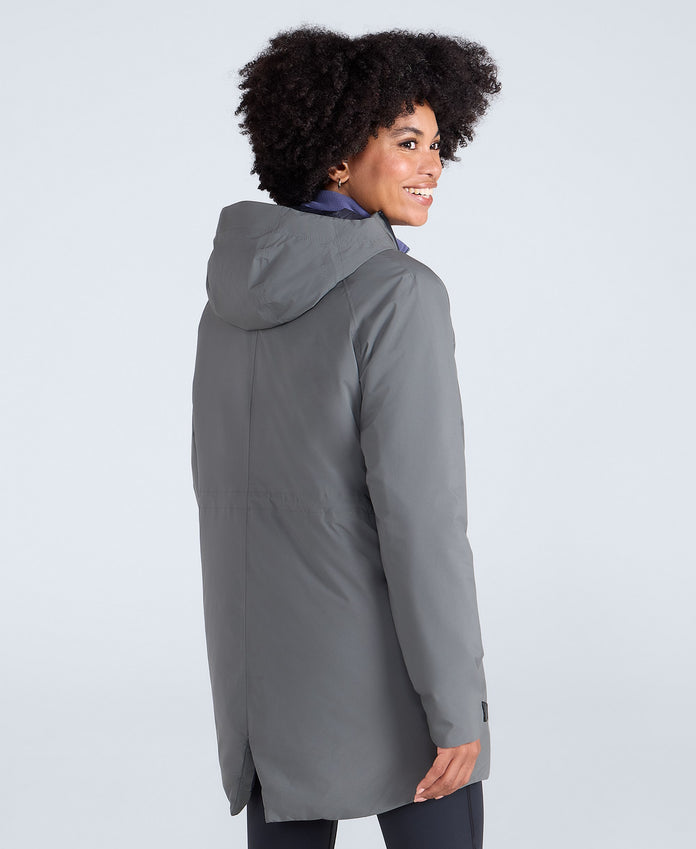 Jackie Waterproof Womens Padded Jacket - Dark Khaki