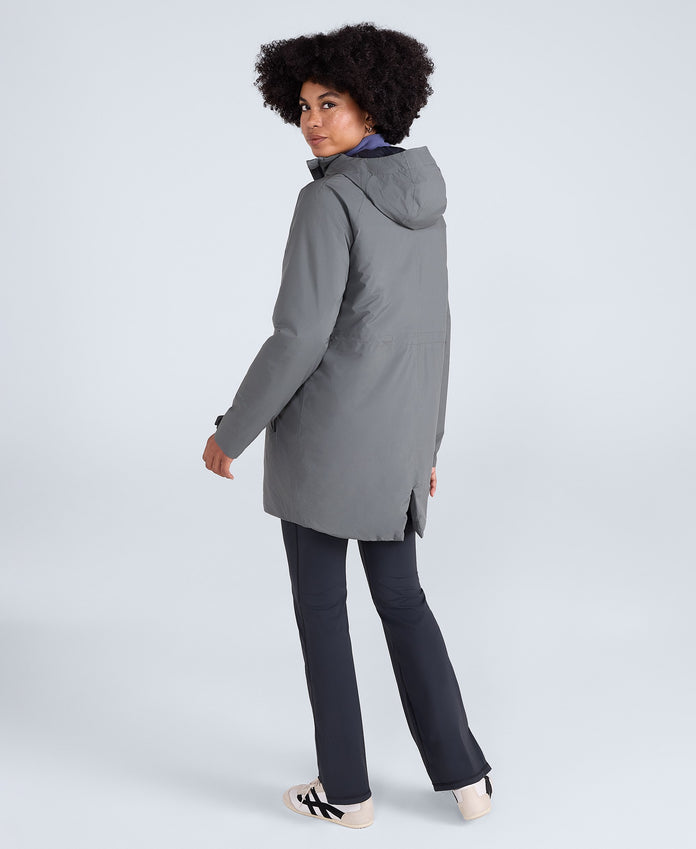 Jackie Waterproof Womens Padded Jacket - Dark Khaki