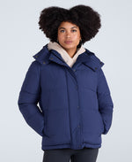 Maeve Womens Puffer Jacket - Navy