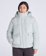 Maeve Womens Puffer Jacket - Pale Green
