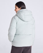 Maeve Womens Puffer Jacket - Pale Green