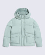 Maeve Womens Puffer Jacket - Pale Green