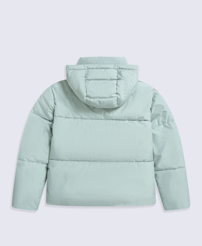 Maeve Womens Puffer Jacket - Pale Green