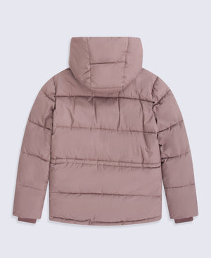 Maeve Womens Puffer Jacket - Taupe
