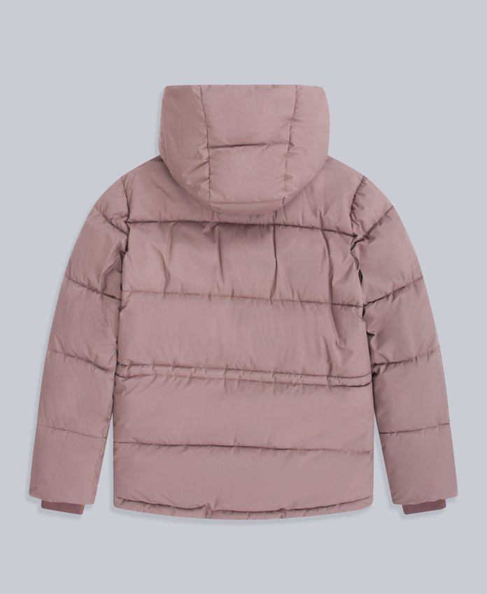 Maeve Womens Puffer Jacket - Taupe