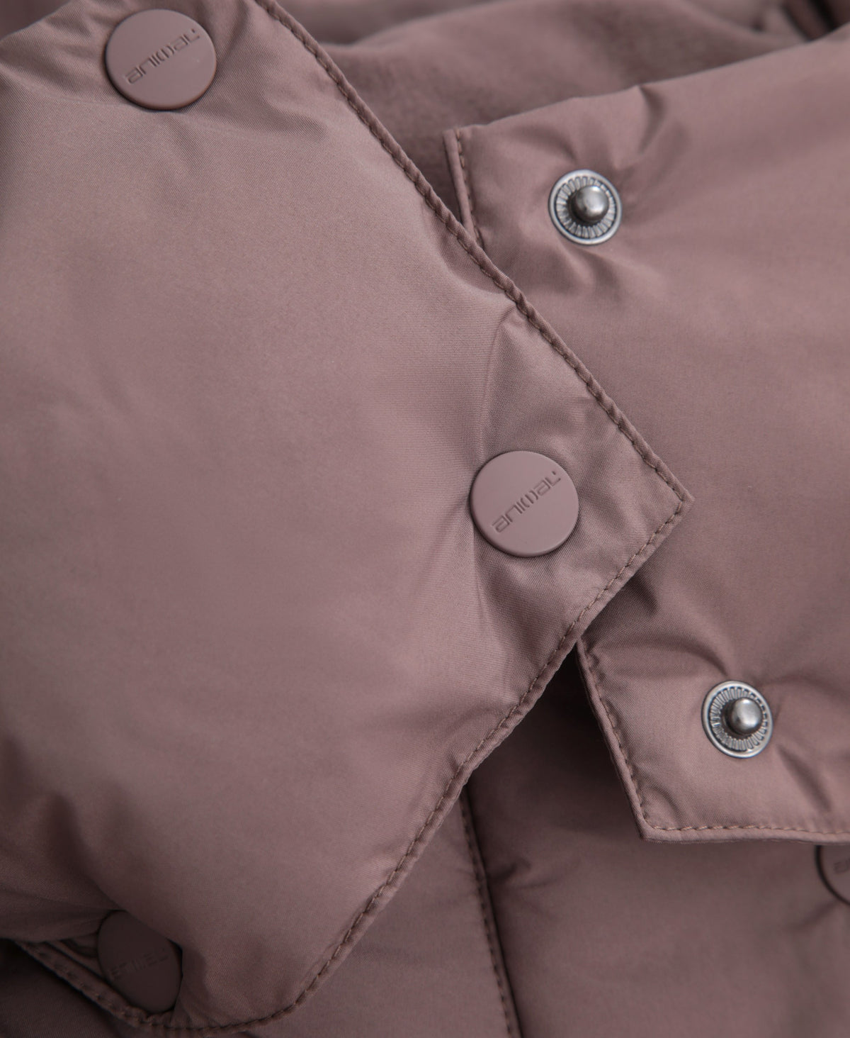 Maeve Womens Puffer Jacket - Taupe