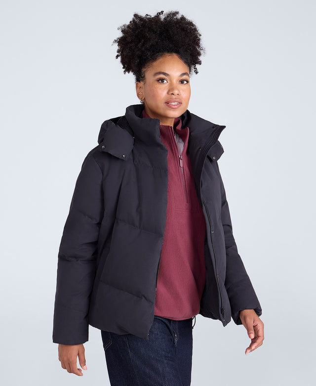 Tess Womens Down Jacket - Black