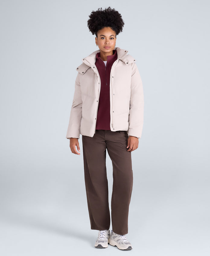 Tess Womens Down Jacket - Cream