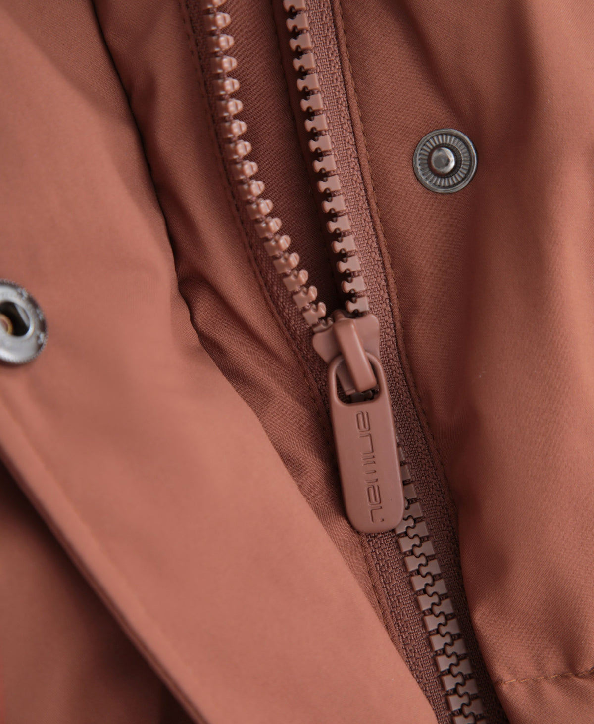 Maggie Womens Waisted Baffle Coat - Rust