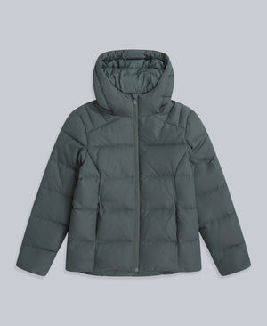 Womens Tech Down Mid Weight Jacket - Dark Khaki