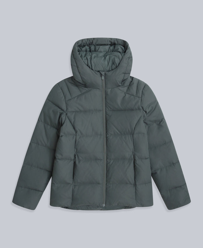 Womens Tech Down Mid Weight Jacket - Dark Khaki