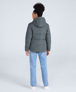 Womens Tech Down Mid Weight Jacket - Dark Khaki