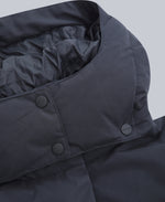 Tess Womens Long Line Down Jacket - Black