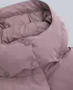 Tess Womens Long Line Down Jacket - Taupe