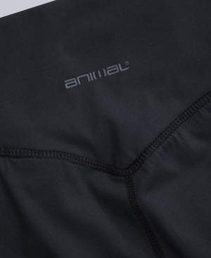 Womens Flared Leggings - Black