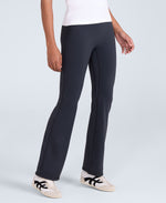 Womens Flared Leggings - Black