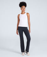 Womens Flared Leggings - Black