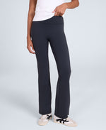 Womens Flared Leggings - Black