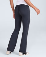 Womens Flared Leggings - Black