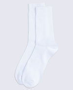 Flynn Mens Ribbed Mid Calf Socks- 3 Pack - Black