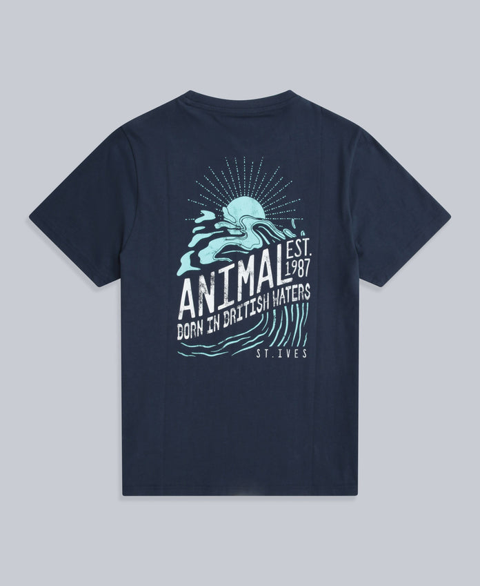 Jacob Mens St Ives T-Shirt - Navy