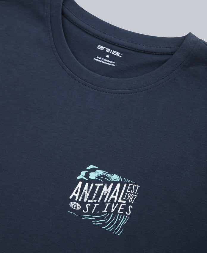 Jacob Mens St Ives T-Shirt - Navy