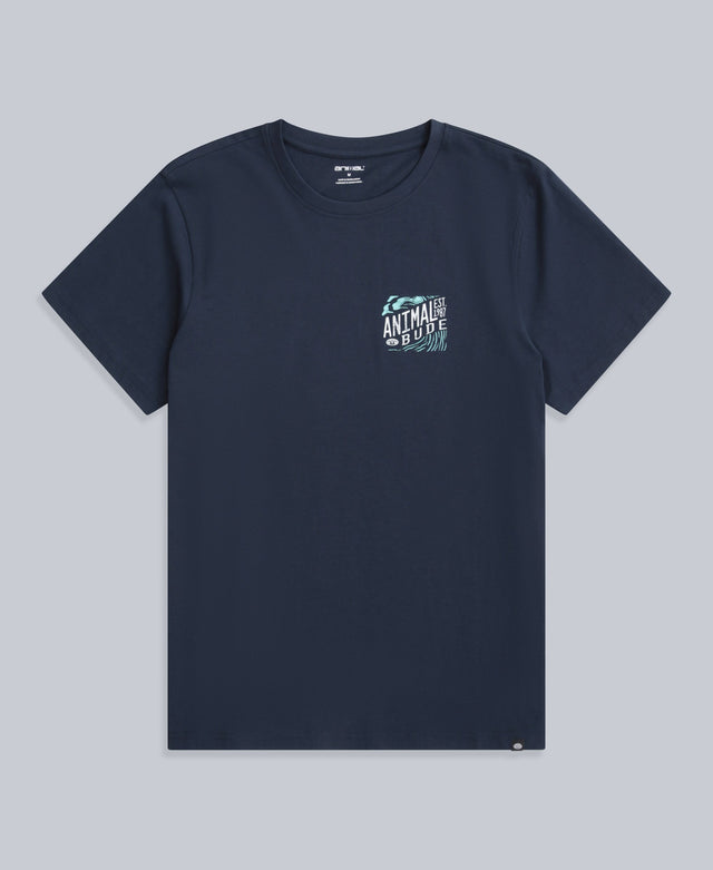 Jacob Mens Bude T-Shirt - Navy