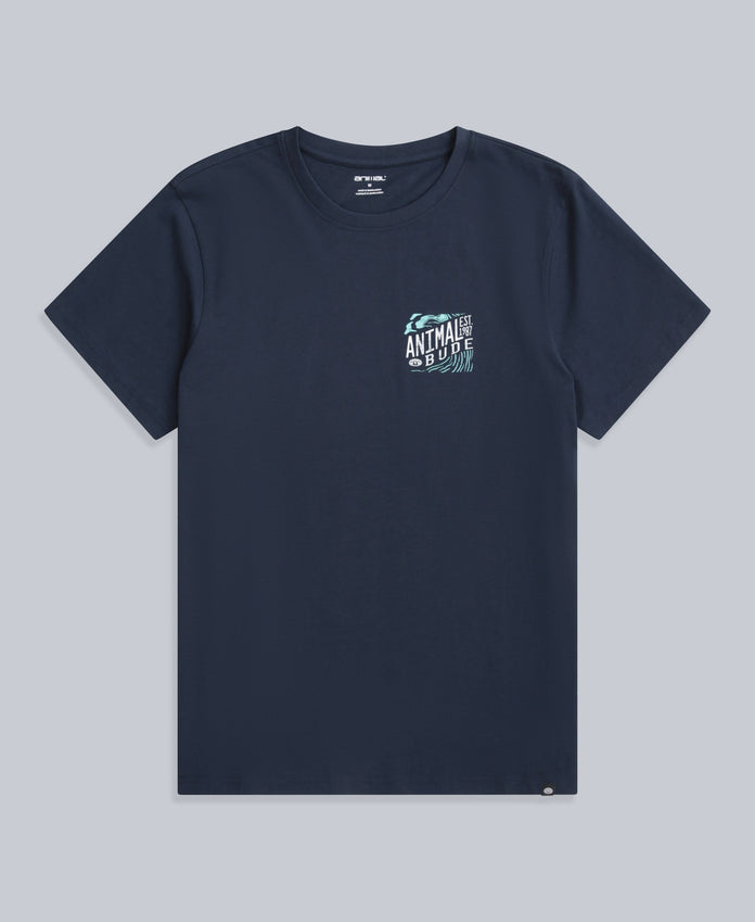 Jacob Mens Bude T-Shirt - Navy