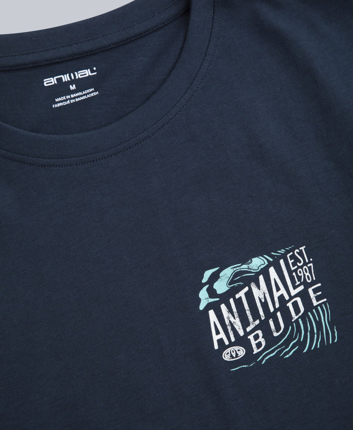 Jacob Mens Bude T-Shirt - Navy