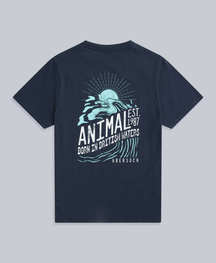 Jacob Mens Abersoch T-Shirt - Navy