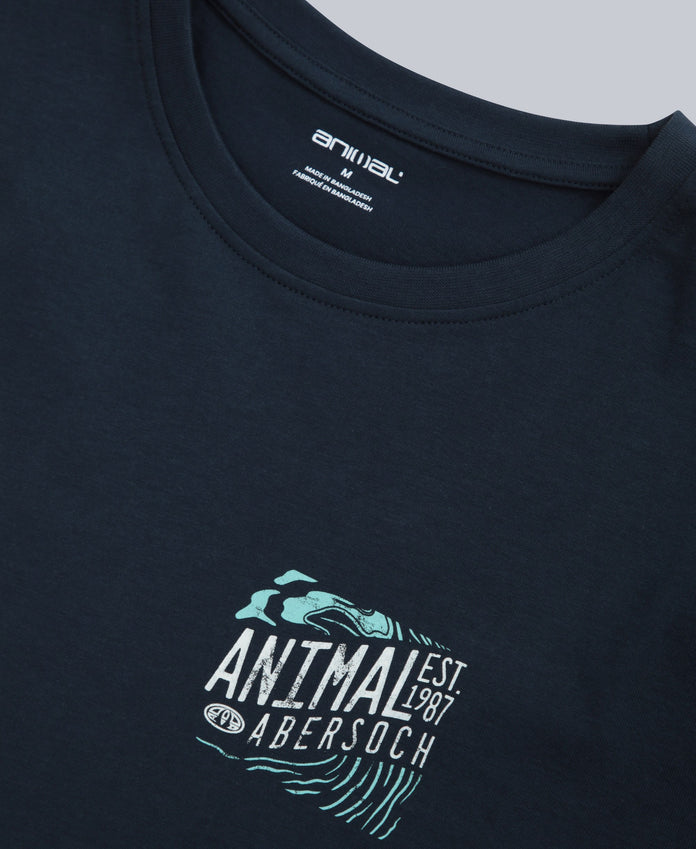 Jacob Mens Abersoch T-Shirt - Navy