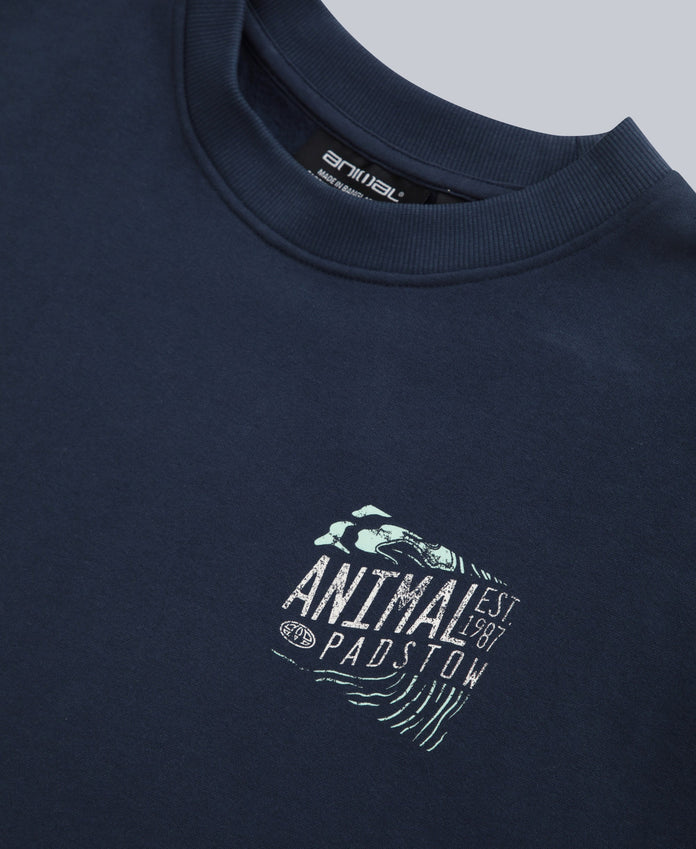 Jonah Mens Padstow Sweatshirt - Navy