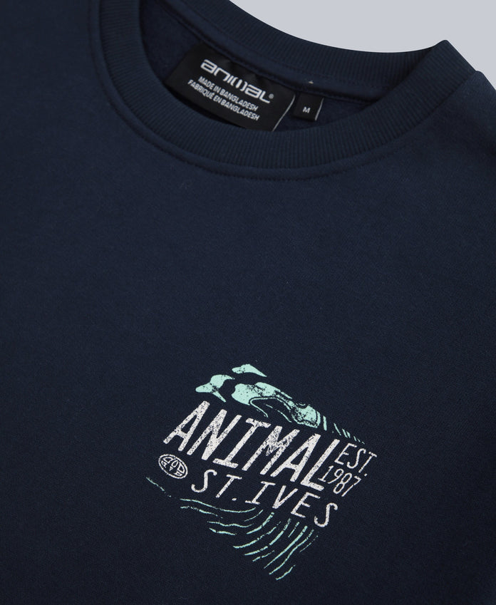Jonah Mens St Ives Sweatshirt - Navy
