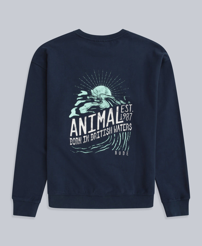 Jonah Mens Bude Sweatshirt - Navy