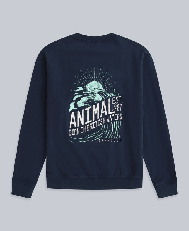 Jonah Mens Abersoch Sweatshirt - Navy