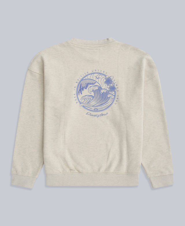 Dakota Womens Padstow Sweatshirt - Light Beige