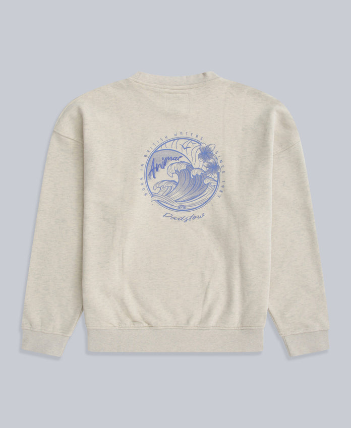 Dakota Womens Padstow Sweatshirt - Light Beige