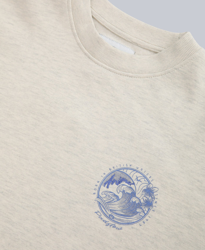 Dakota Womens Padstow Sweatshirt - Light Beige