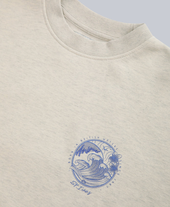 Dakota Womens St Ives Sweatshirt - Light Beige