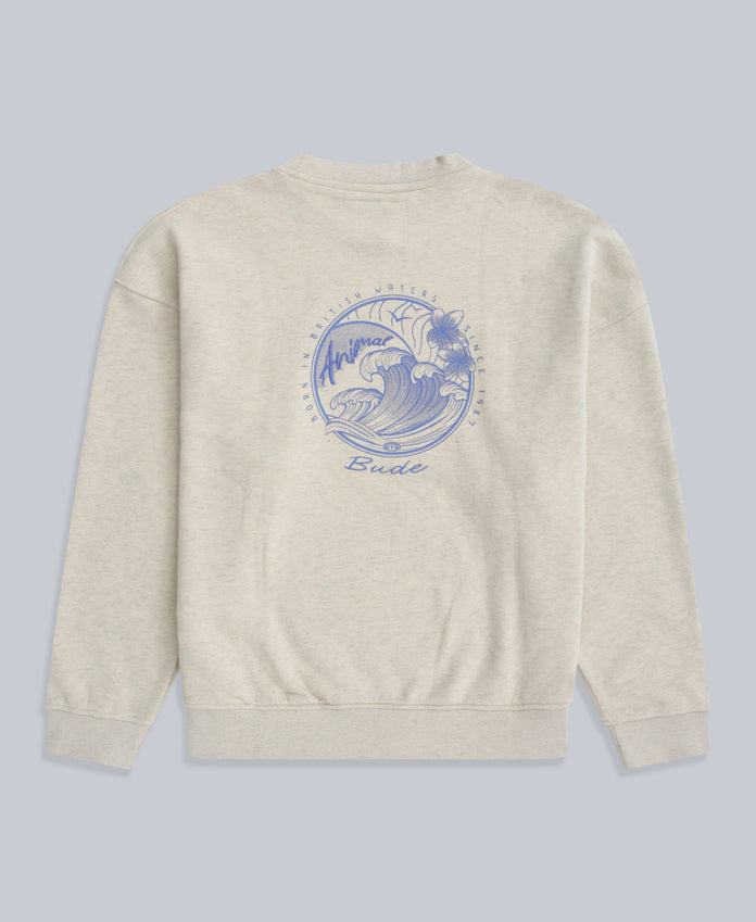 Dakota Womens Bude Sweatshirt - Light Beige