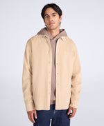Lewis Mens Cord Shirt - Beige