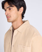 Lewis Mens Cord Shirt - Beige