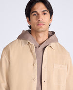 Lewis Mens Cord Shirt - Beige